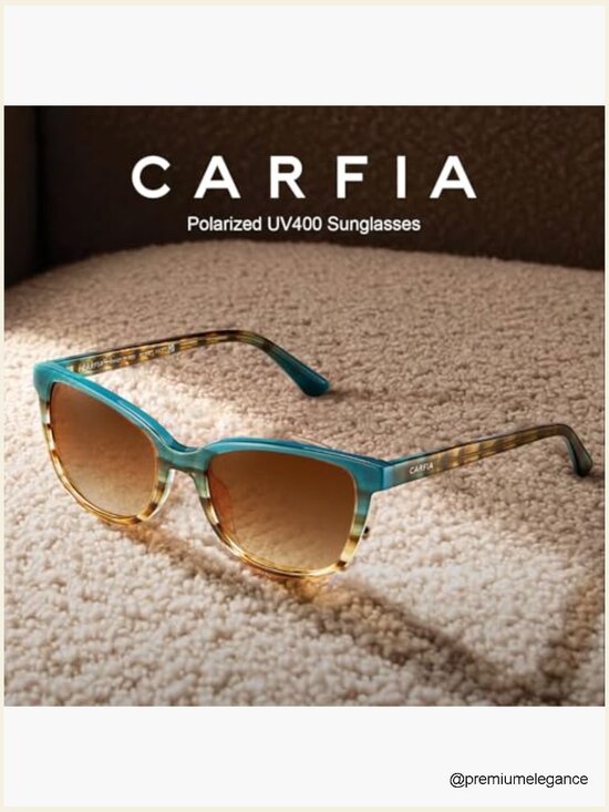 Designer Acetate Polarized Sunglasses UV Protection Cat-Eye main image 4